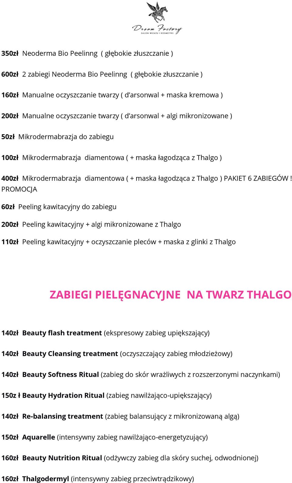 łagodząca z Thalgo ) PAKIET 6 ZABIEGÓW!