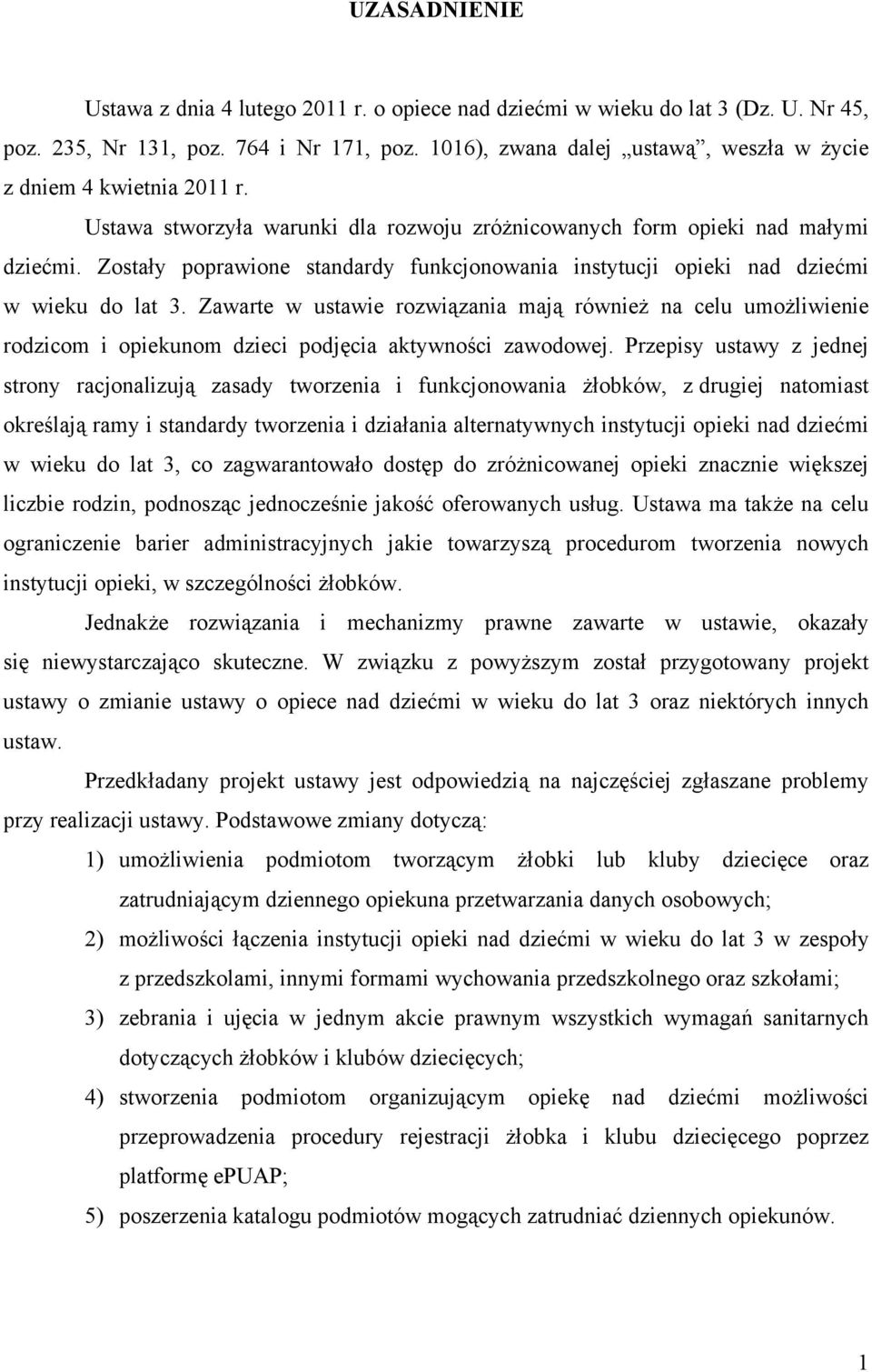 Zostały poprawione standardy funkcjonowania instytucji opieki nad dziećmi w wieku do lat 3.