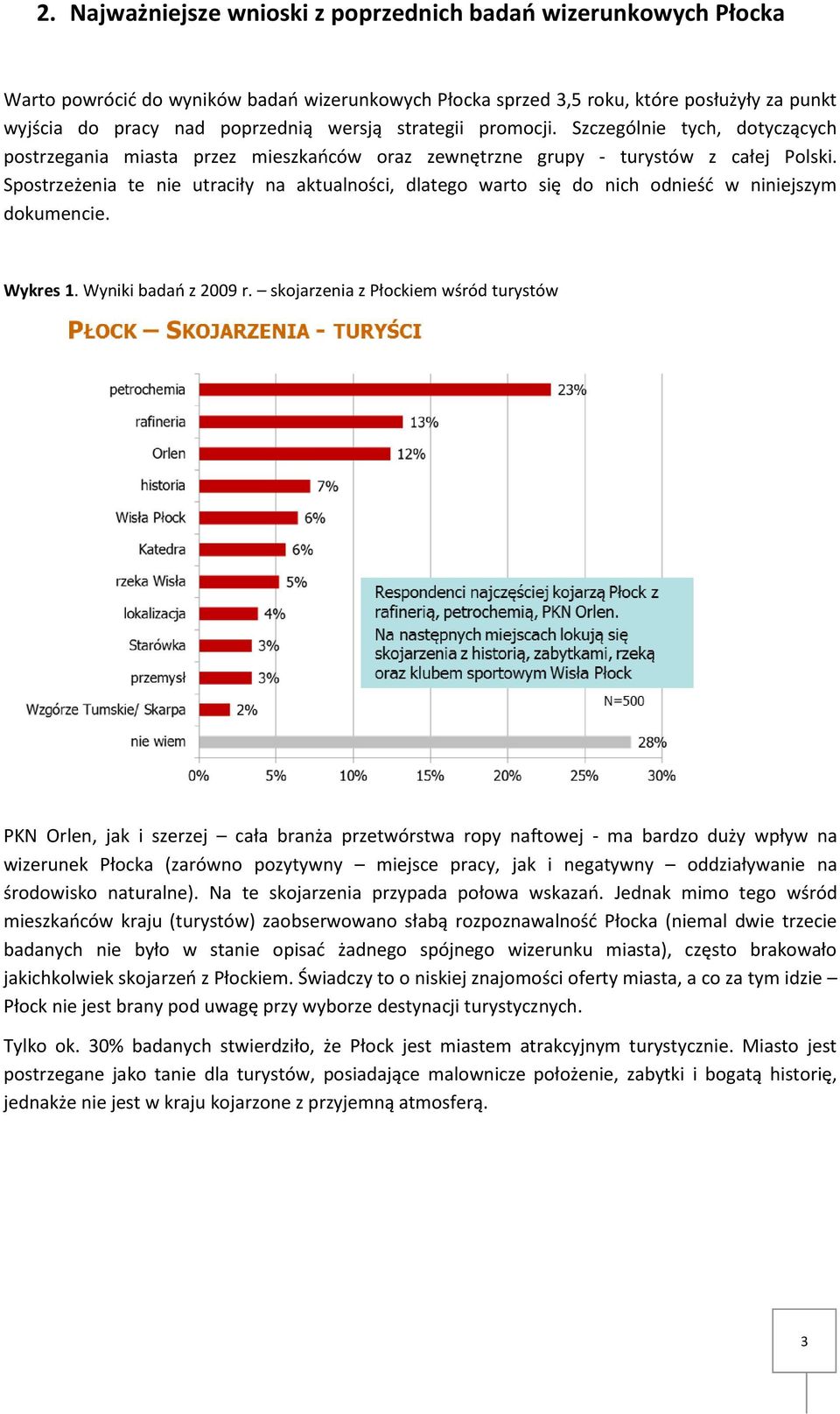 Spostrzeżenia te nie utraciły na aktualności, dlatego warto się do nich odnieść w niniejszym dokumencie. Wykres 1. Wyniki badań z 2009 r.