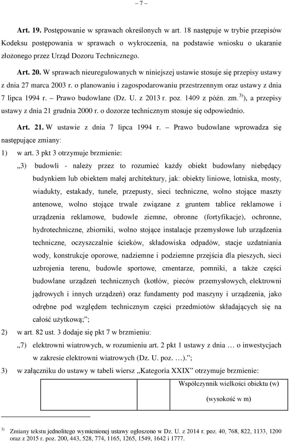 W sprawach nieuregulowanych w niniejszej ustawie stosuje się przepisy ustawy z dnia 27 marca 2003 r. o planowaniu i zagospodarowaniu przestrzennym oraz ustawy z dnia 7 lipca 1994 r.