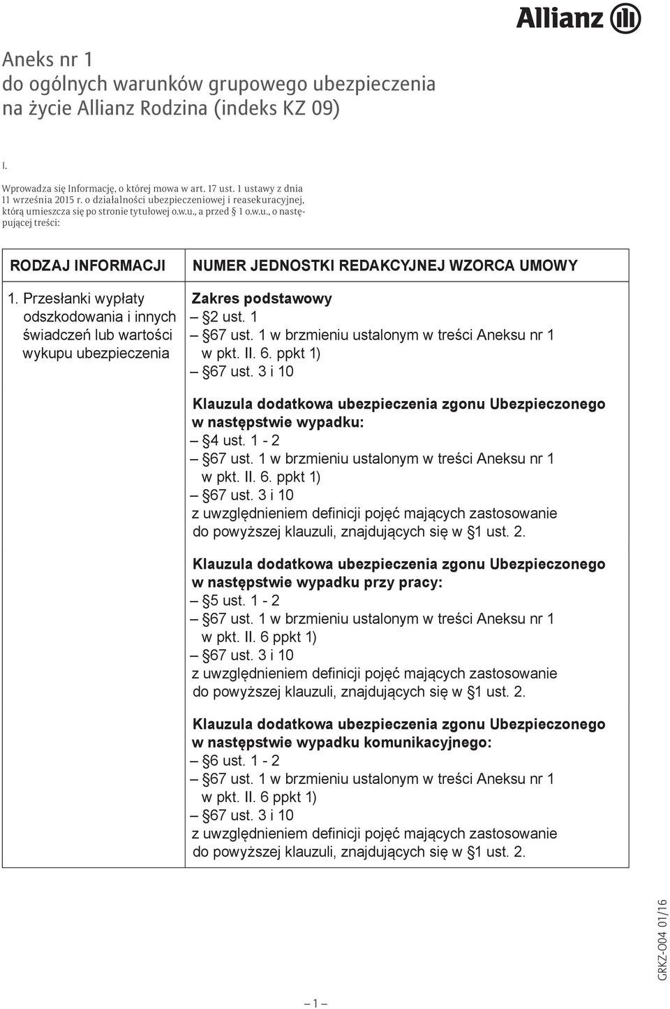 ezpieczeniowej i reasekur