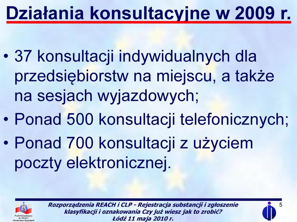 miejscu, a także na sesjach wyjazdowych; Ponad 500