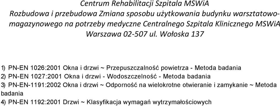 PN-EN-1191:2002 Okna i drzwi ~ Odporność na wielokrotne otwieranie i