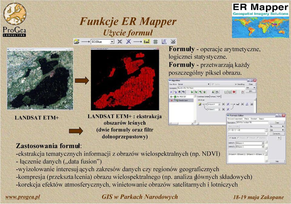 informacji z obrazów wielospektralnych (np.