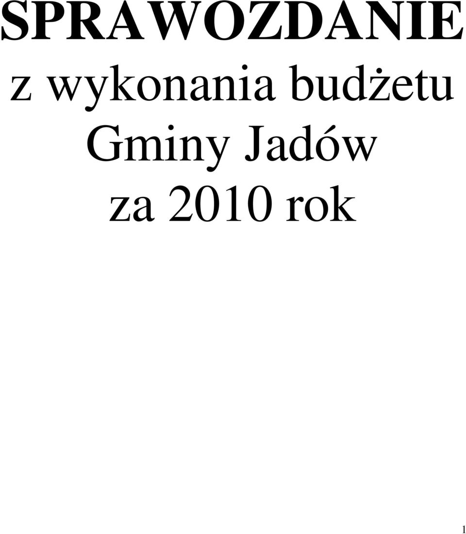 budżetu Gminy