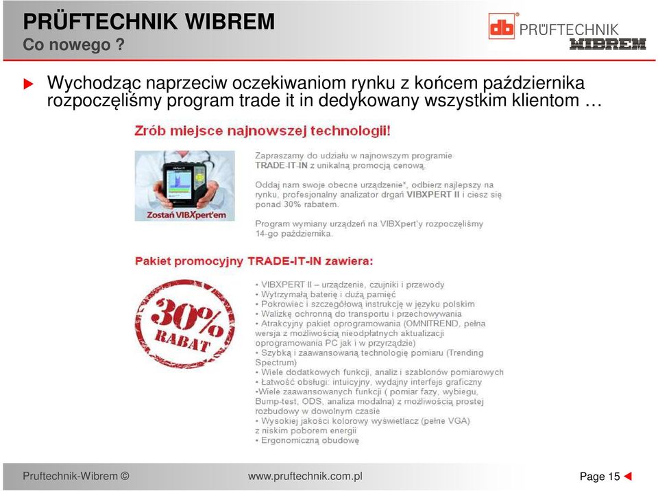 października rozpoczęliśmy program trade it in