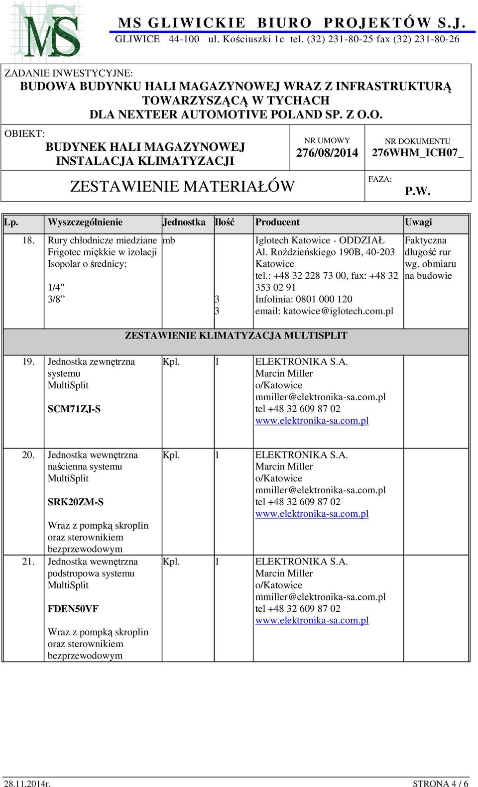 Jednostka wewnętrzna naścienna systemu MultiSplit SRK20ZM-S oraz sterownikiem