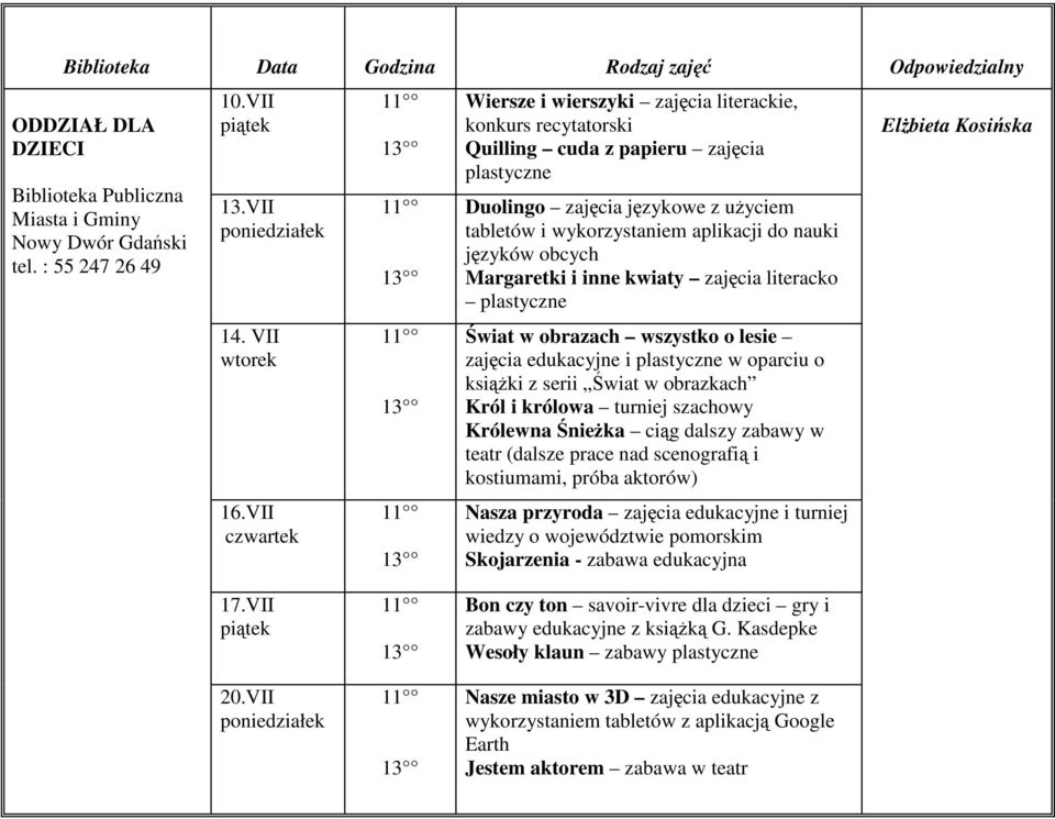 obcych Margaretki i inne kwiaty zajęcia literacko plastyczne Świat w obrazach wszystko o lesie zajęcia edukacyjne i plastyczne w oparciu o ksiąŝki z serii Świat w obrazkach Król i królowa turniej