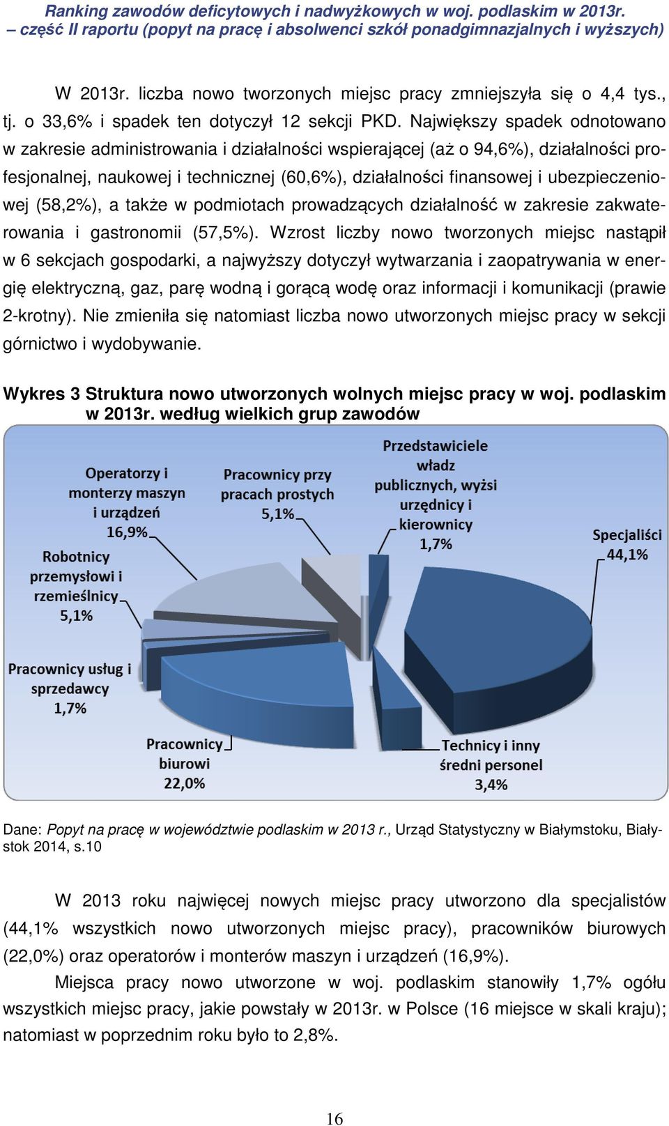 ubezpieczeniowej (58,2%), a także w podmiotach prowadzących działalność w zakresie zakwaterowania i gastronomii (57,5%).