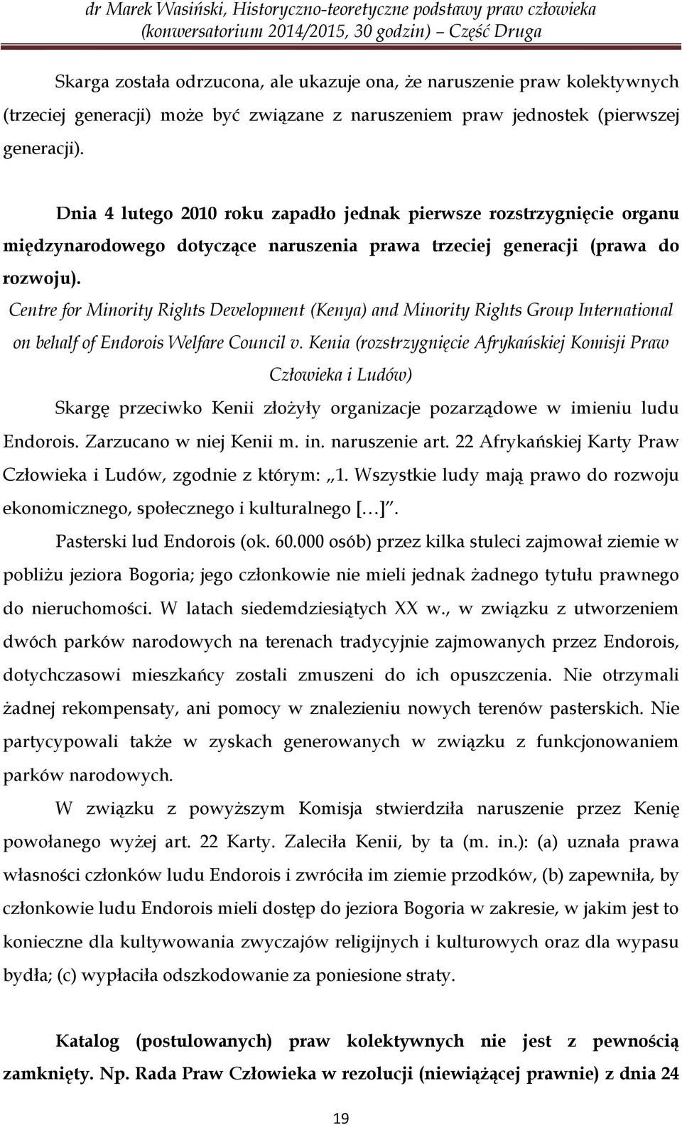 Centre for Minority Rights Development (Kenya) and Minority Rights Group International on behalf of Endorois Welfare Council v.