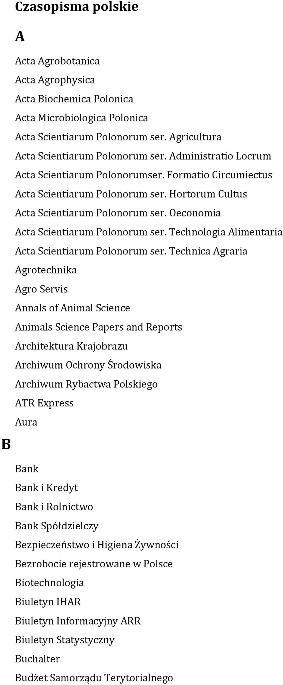 Technologia Alimentaria Acta Scientiarum Polonorum ser.