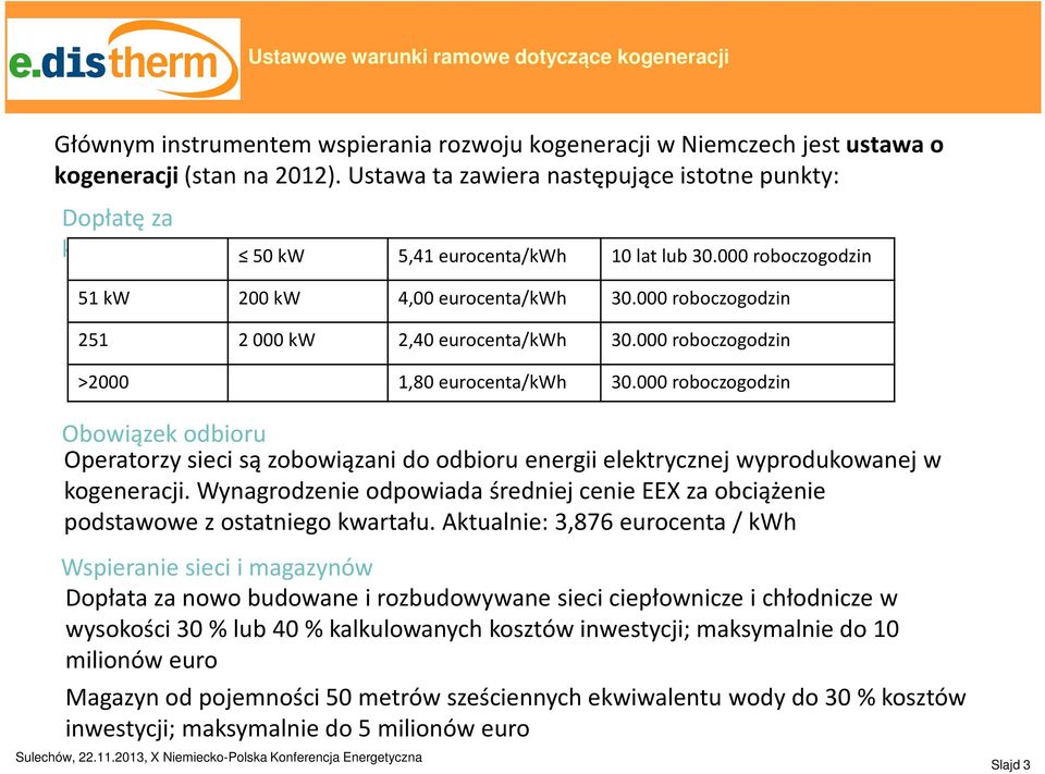 000 roboczogodzin 251 2 000 kw 2,40 eurocenta/kwh 30.000 roboczogodzin >2000 1,80 eurocenta/kwh 30.