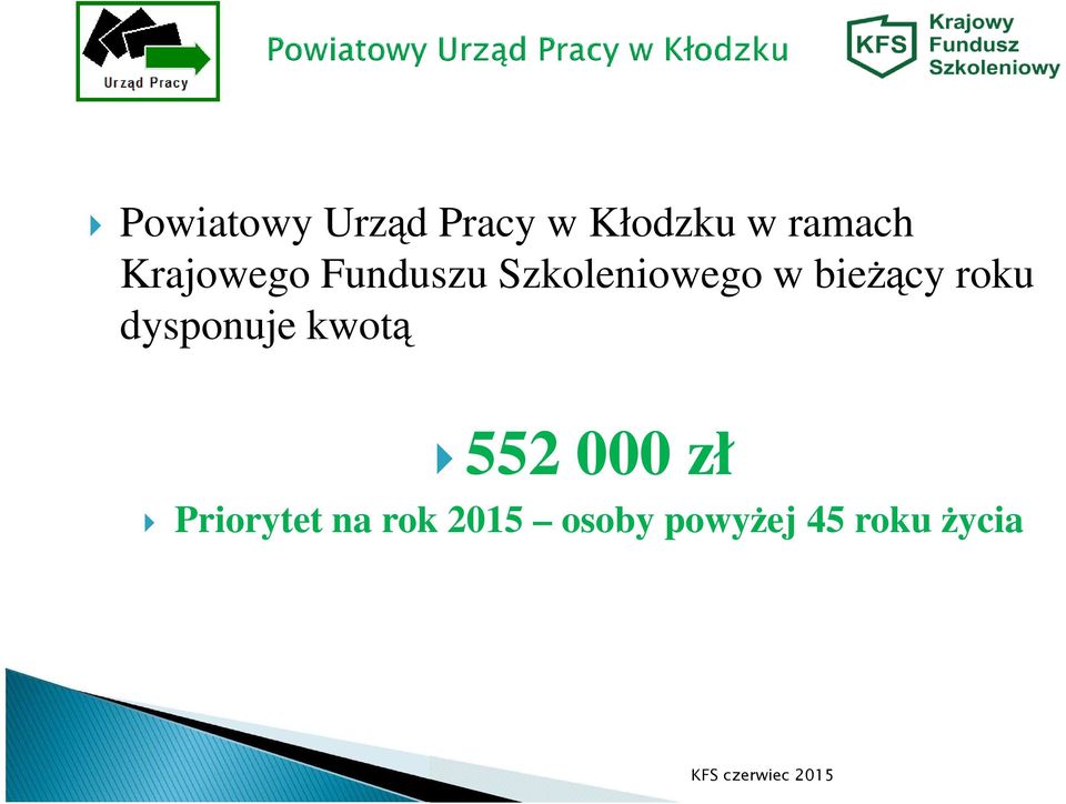 bieŝący roku dysponuje kwotą 552 000 zł