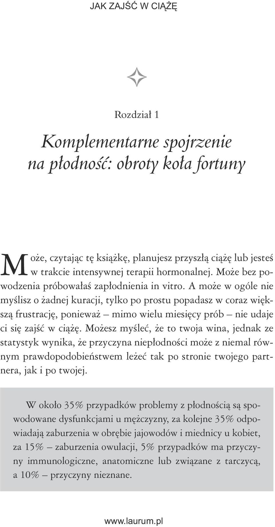 A może w ogóle nie myślisz o żadnej kuracji, tylko po prostu popadasz w coraz większą frustrację, ponieważ mimo wielu miesięcy prób nie udaje ci się zajść w ciążę.