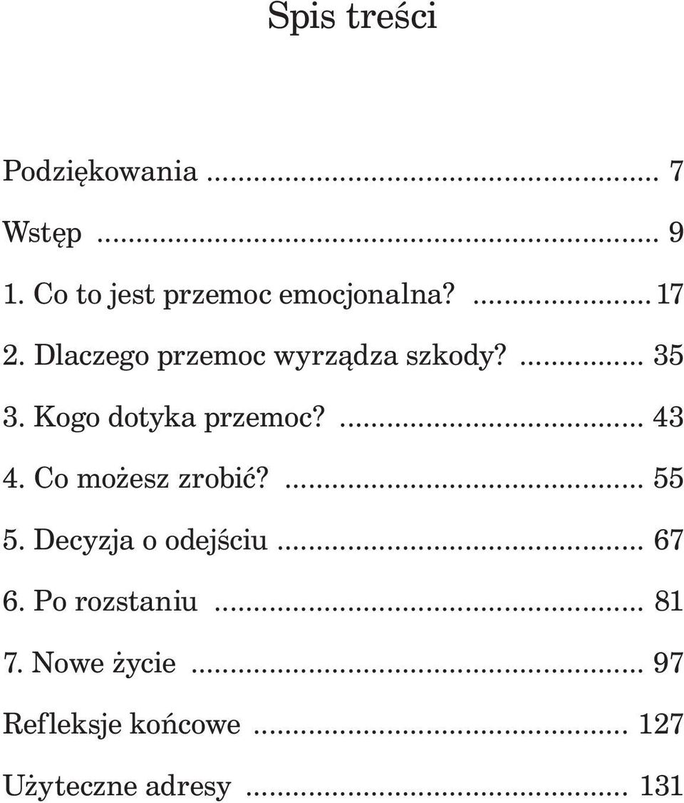 ... 43 4. Co możesz zrobić?... 55 5. Decyzja o odejściu... 67 6.