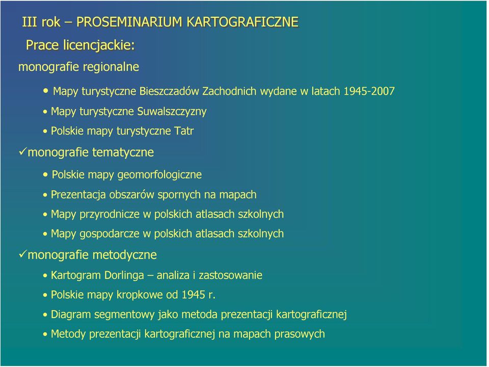 Mapy przyrodnicze w polskich atlasach szkolnych Mapy gospodarcze w polskich atlasach szkolnych monografie metodyczne Kartogram Dorlinga analiza i