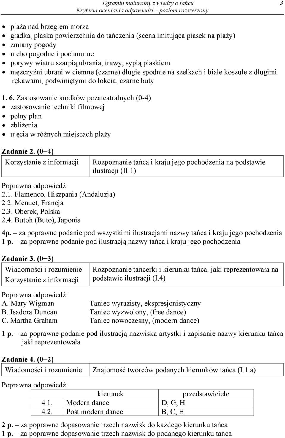 Zastosowanie środków pozateatralnych (0-4) zastosowanie techniki filmowej pełny plan zbliżenia ujęcia w różnych miejscach plaży Zadanie 2.