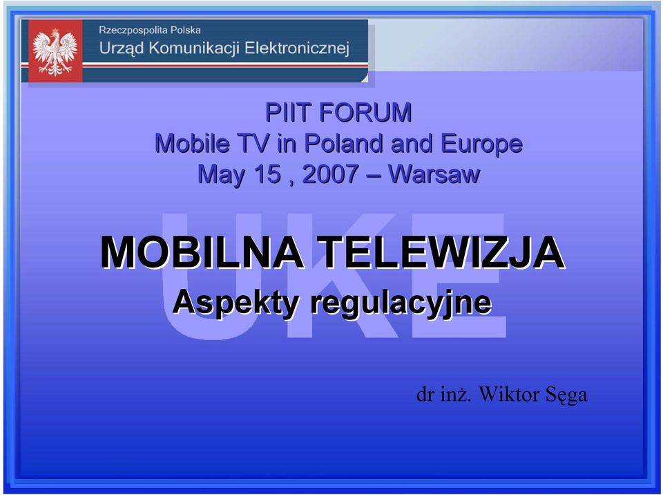 2007 Warsaw MOBILNA TELEWIZJA