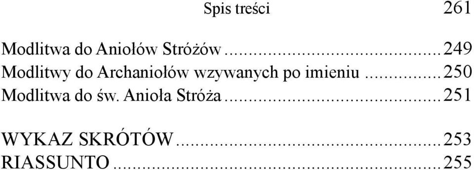 ..249 Modlitwy do Archaniołów wzywanych po