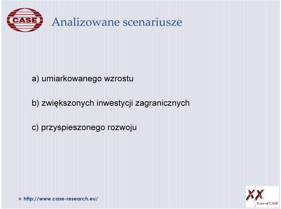 zwiększonych inwestycji