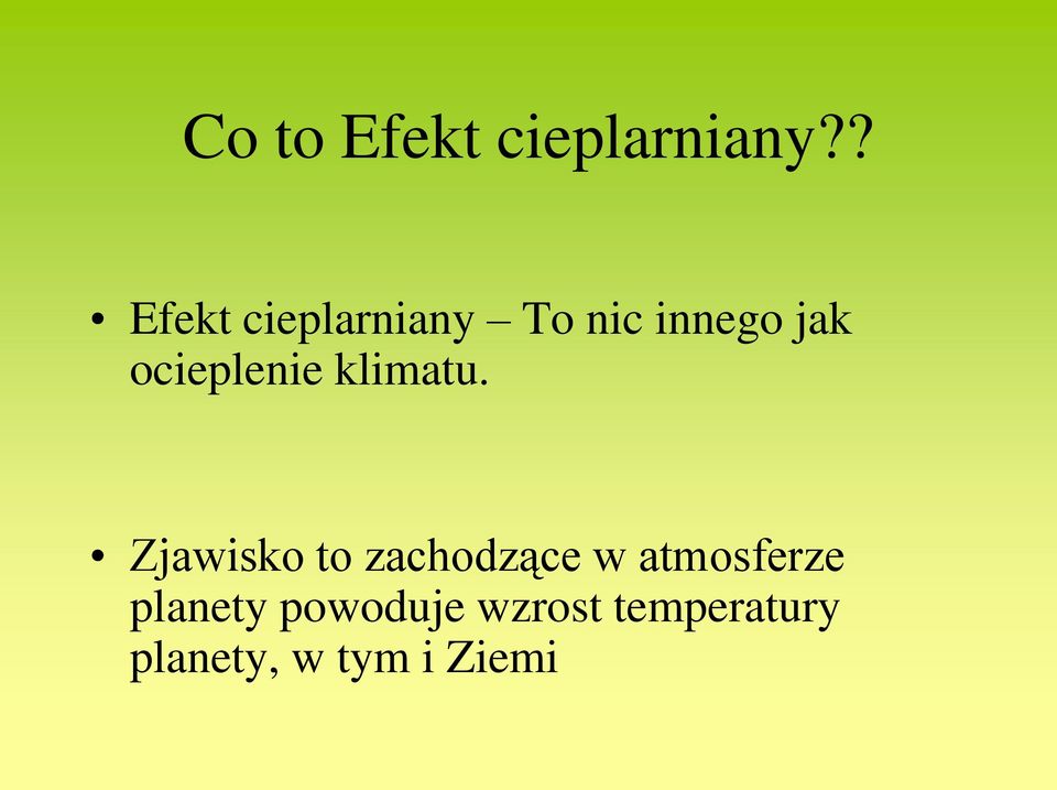 ocieplenie klimatu.