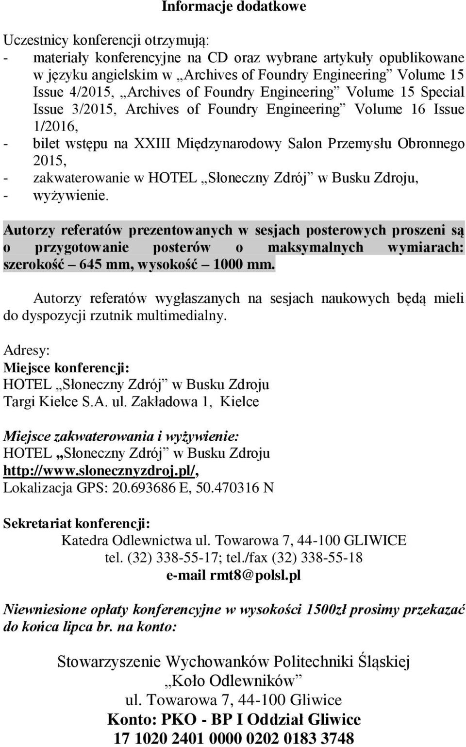 zakwaterowanie w HOTEL Słoneczny Zdrój w Busku Zdroju, - wyżywienie.