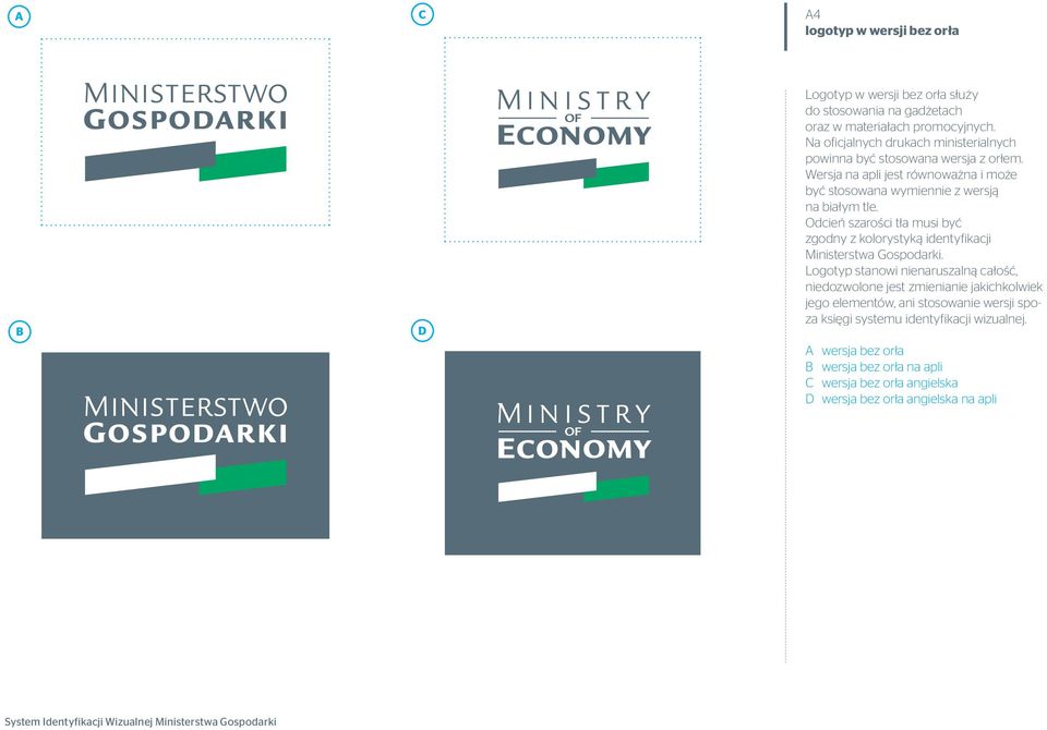 Odcień szarości tła musi być zgodny z kolorystyką identyfikacji Ministerstwa Gospodarki.