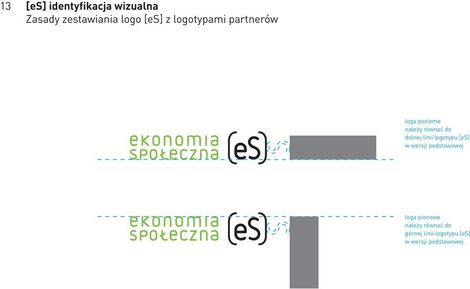 linii logotypu [es] w wersji podstawowej loga pionowe