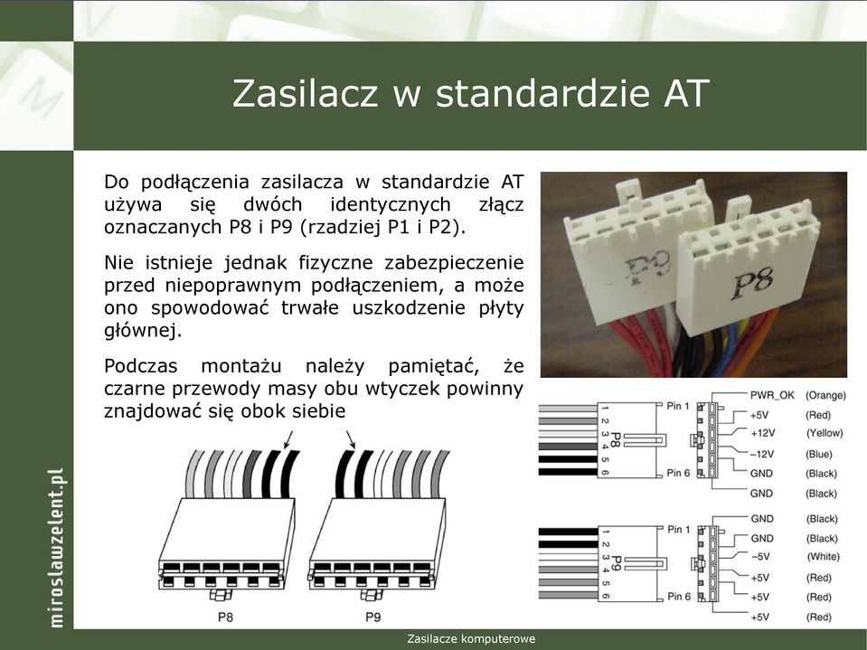 Nie istnieje jednak fizyczne zabezpieczenie przed niepoprawnym podłączeniem, a może ono