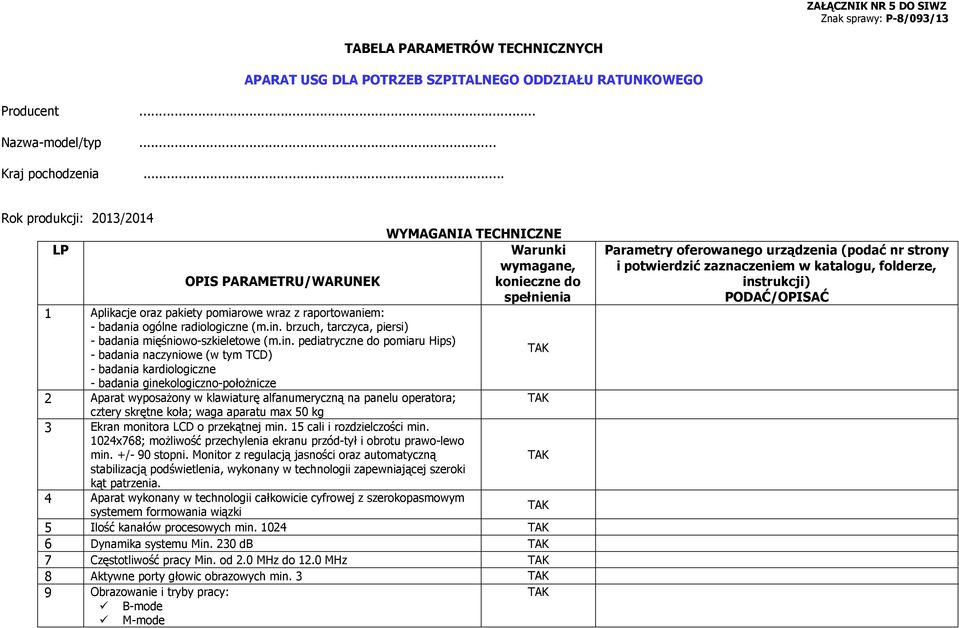 radiologiczne (m.in.