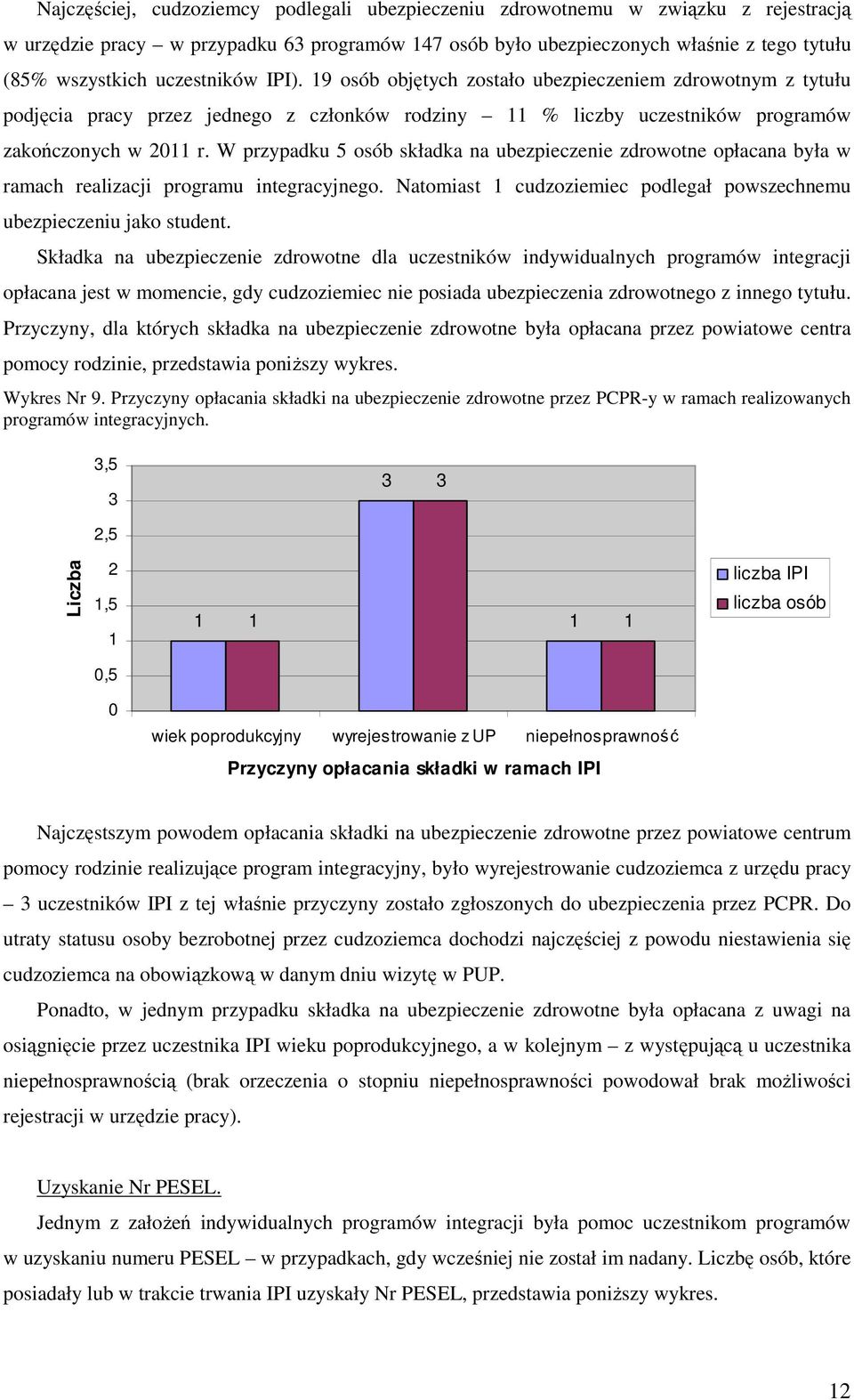 W przypadku osób składka na ubezpieczenie zdrowotne opłacana była w ramach realizacji programu integracyjnego. Natomiast cudzoziemiec podlegał powszechnemu ubezpieczeniu jako student.