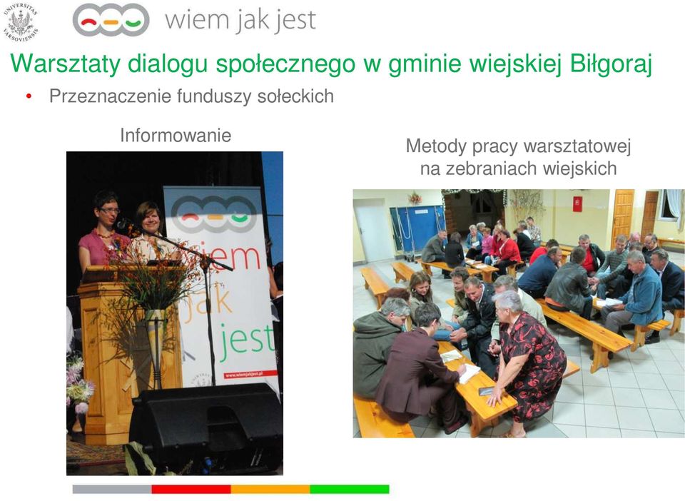 funduszy sołeckich Informowanie Metody