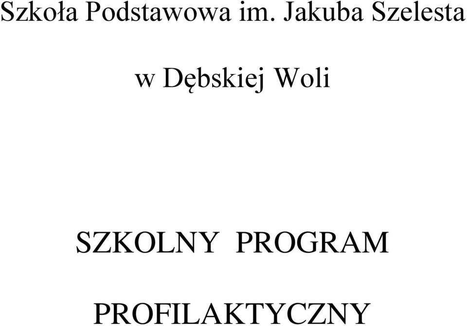 Dębskiej Woli