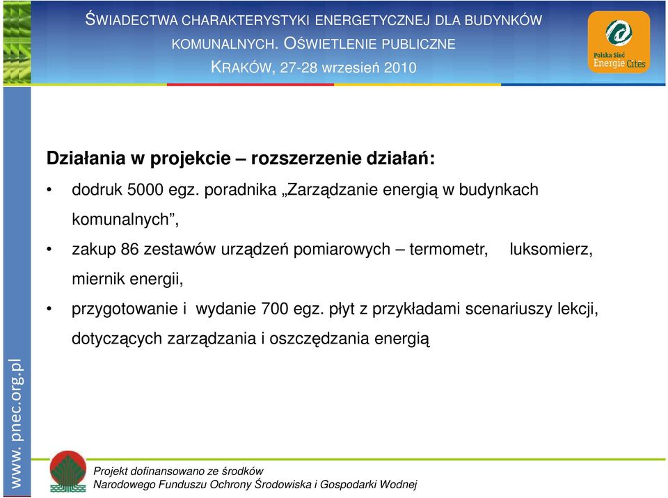 urządzeń pomiarowych termometr, luksomierz, miernik energii, przygotowanie i