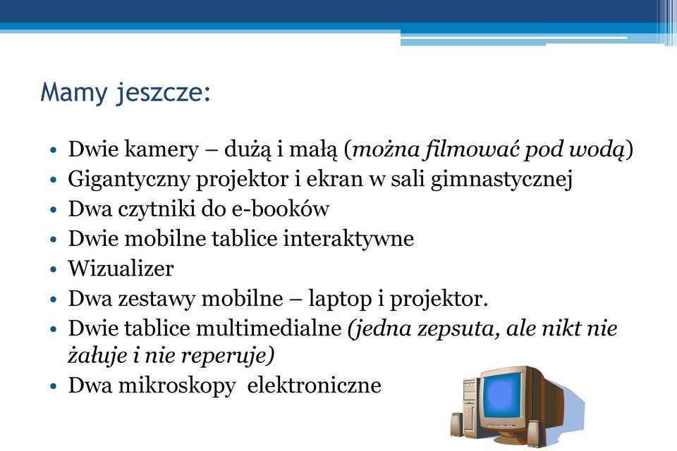 tablice interaktywne Wizualizer Dwa zestawy mobilne laptop i projektor.