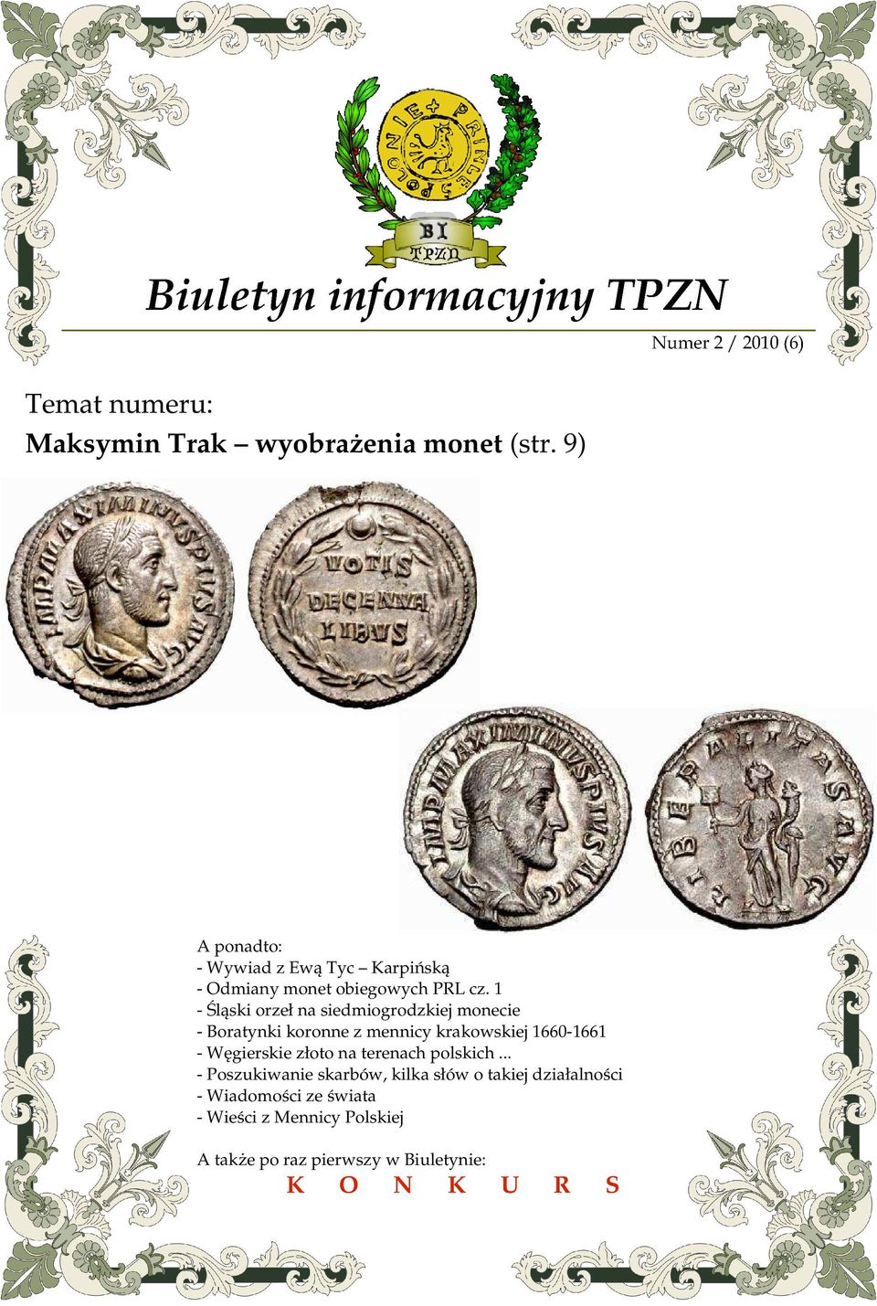 1 - Śląski orzeł na siedmiogrodzkiej monecie - Boratynki koronne z mennicy krakowskiej 1660-1661 -