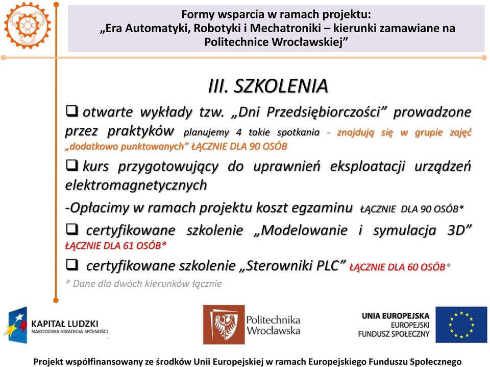 OSÓB kurs przygotowujący do uprawnień eksploatacji urządzeń elektromagnetycznych -Opłacimy w ramach projektu koszt egzaminu ŁĄCZNIE DLA 90 OSÓB*