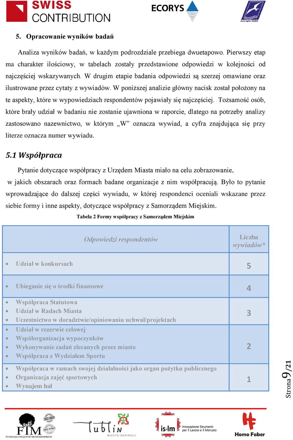 W drugim etapie badania odpowiedzi są szerzej omawiane oraz ilustrowane przez cytaty z wywiadów.