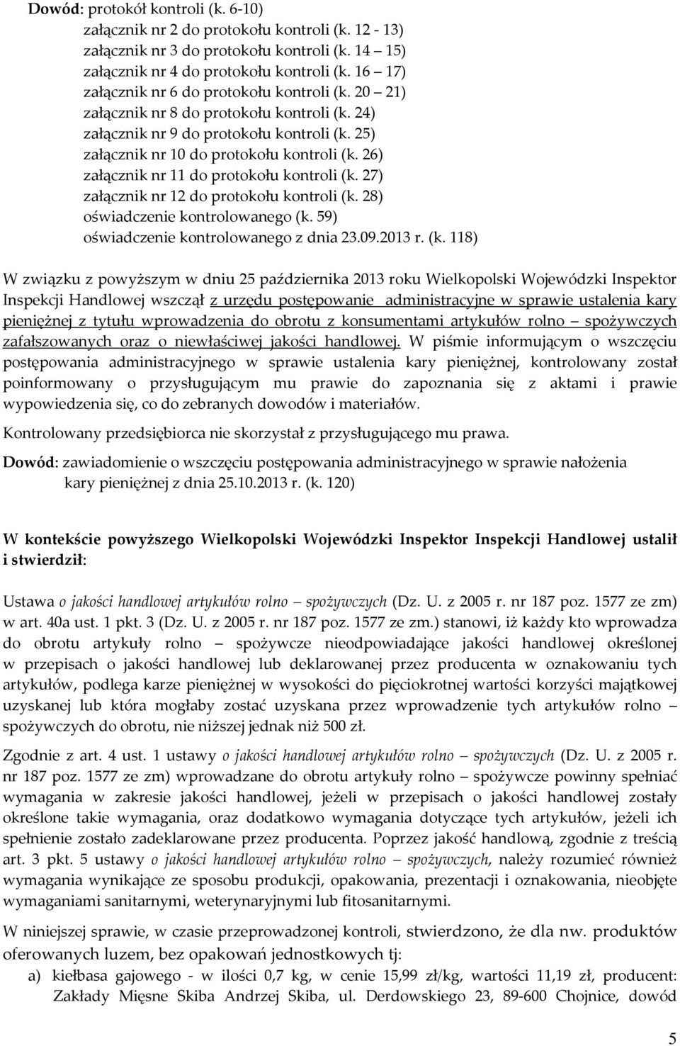 26) załącznik nr 11 do protokołu kontroli (k.