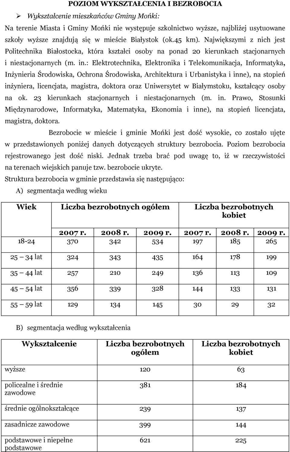 : Elektrotechnika, Elektronika i Telekomunikacja, Informatyka, Inżynieria Środowiska, Ochrona Środowiska, Architektura i Urbanistyka i inne), na stopień inżyniera, licencjata, magistra, doktora oraz