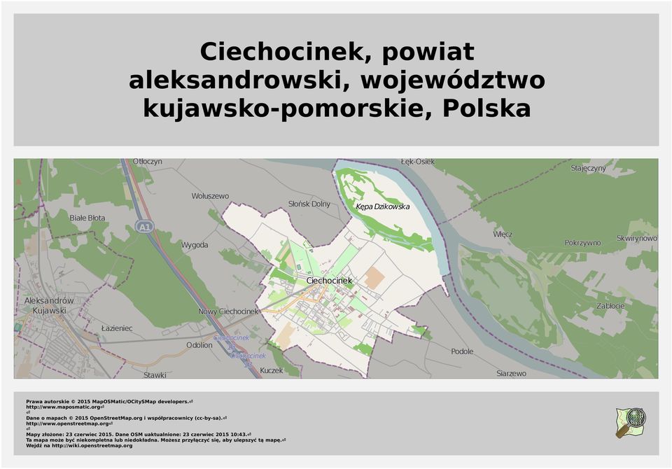 MapOSMatic/OitySMap developers. http://www.maposmatic.org ane o mapach 205 OpenStreetMap.org i współpracownicy (cc-by-sa). http://www.openstreetmap.