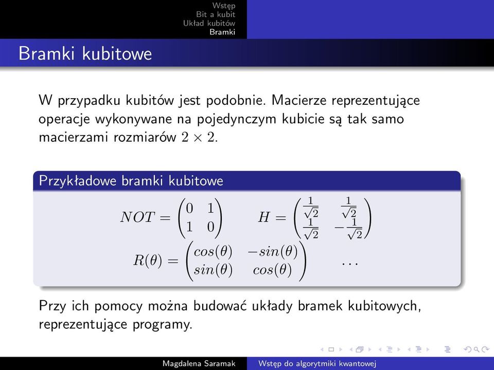 macierzami rozmiarów.