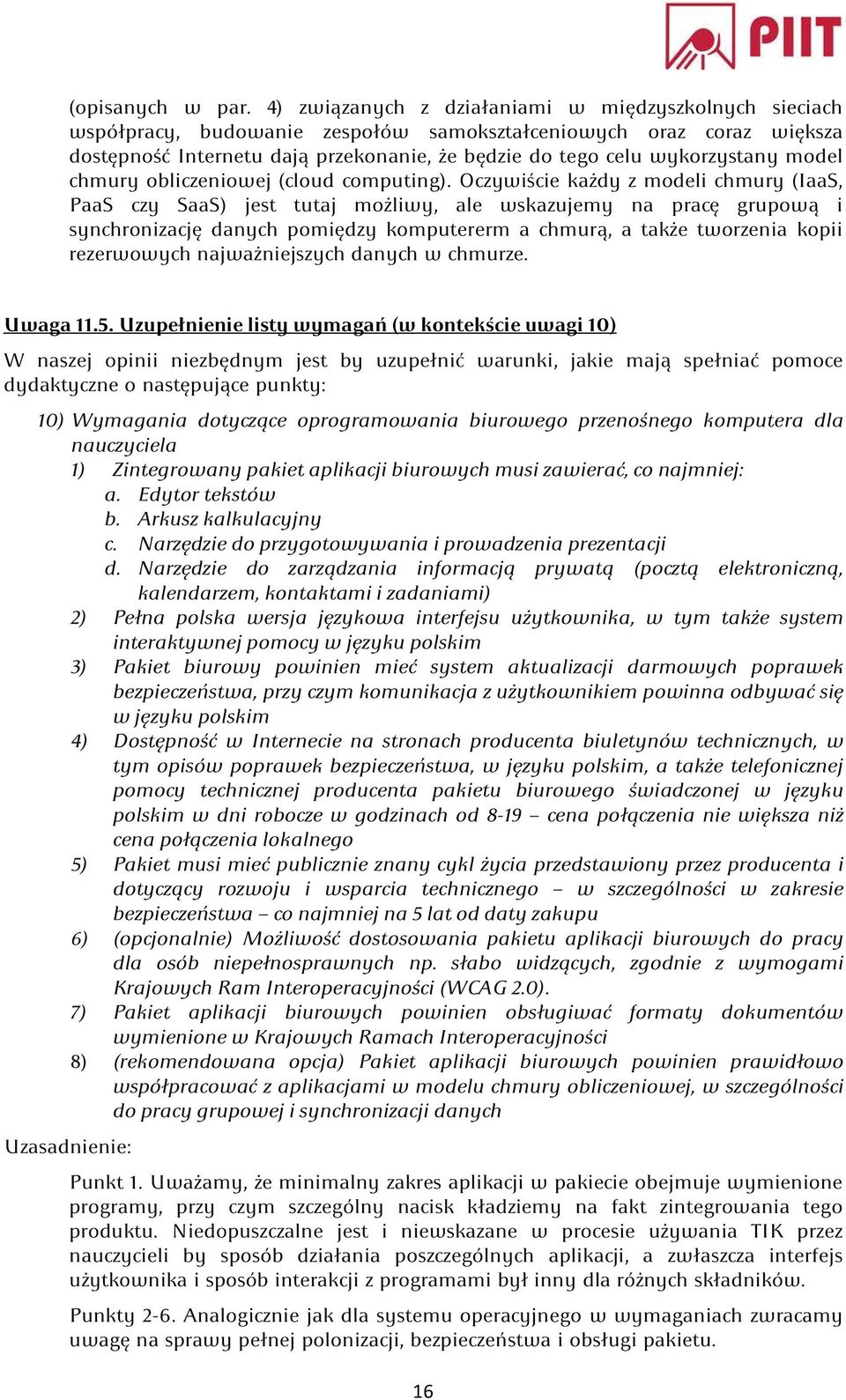 model chmury obliczeniowej (cloud computing).