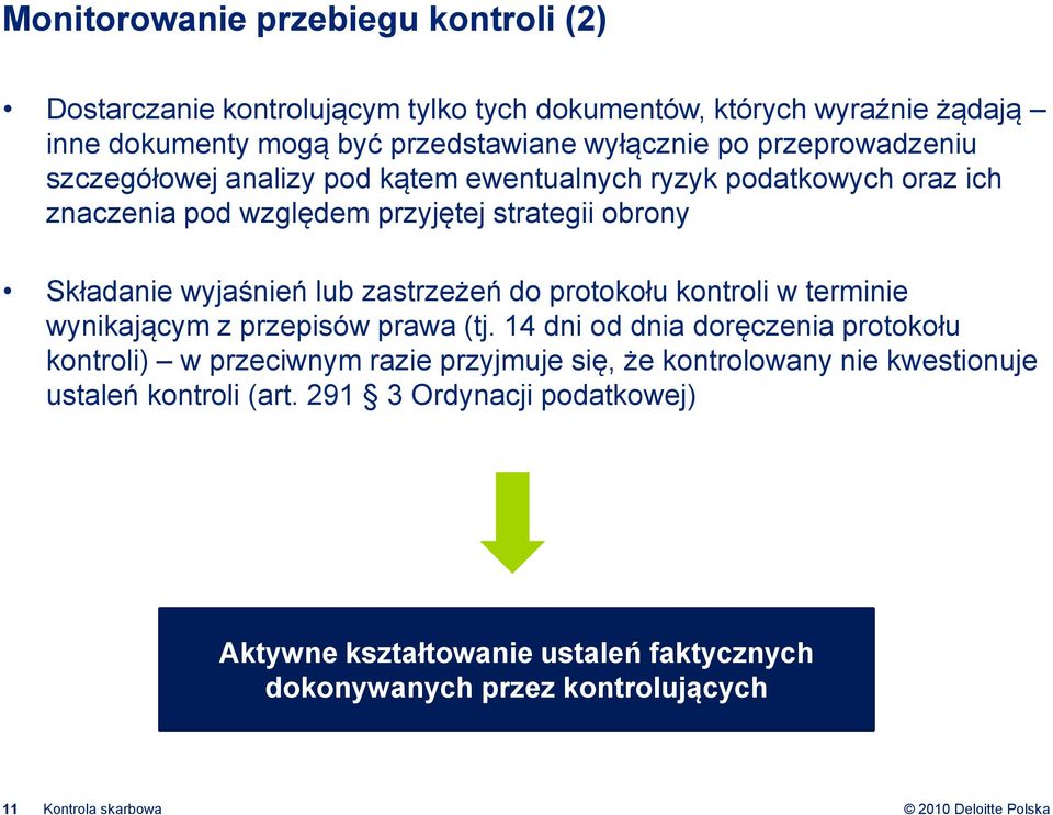 lub zastrzeżeń do protokołu kontroli w terminie wynikającym z przepisów prawa (tj.