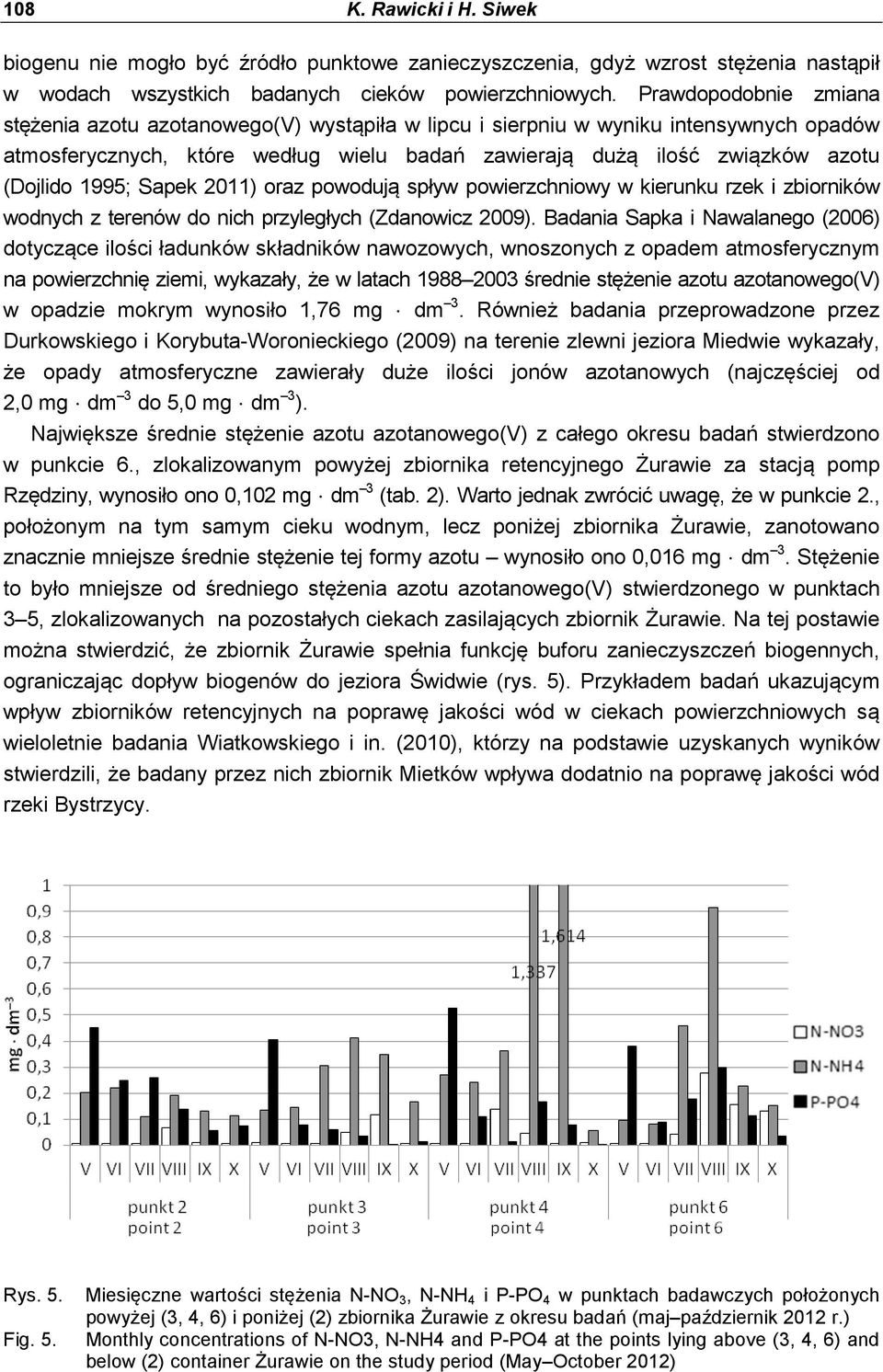 1995; Sapek 2011) oraz powodują spływ powierzchniowy w kierunku rzek i zbiorników wodnych z terenów do nich przyległych (Zdanowicz 2009).