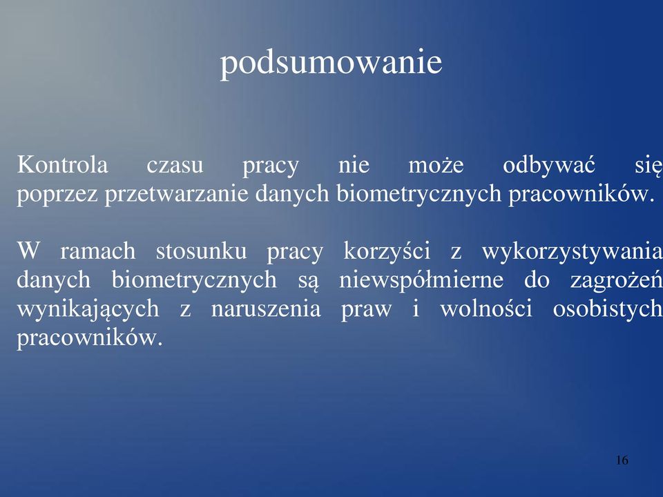 W ramach stosunku pracy korzyści z wykorzystywania danych