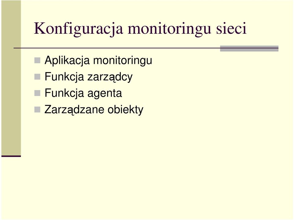 monitoringu Funkcja