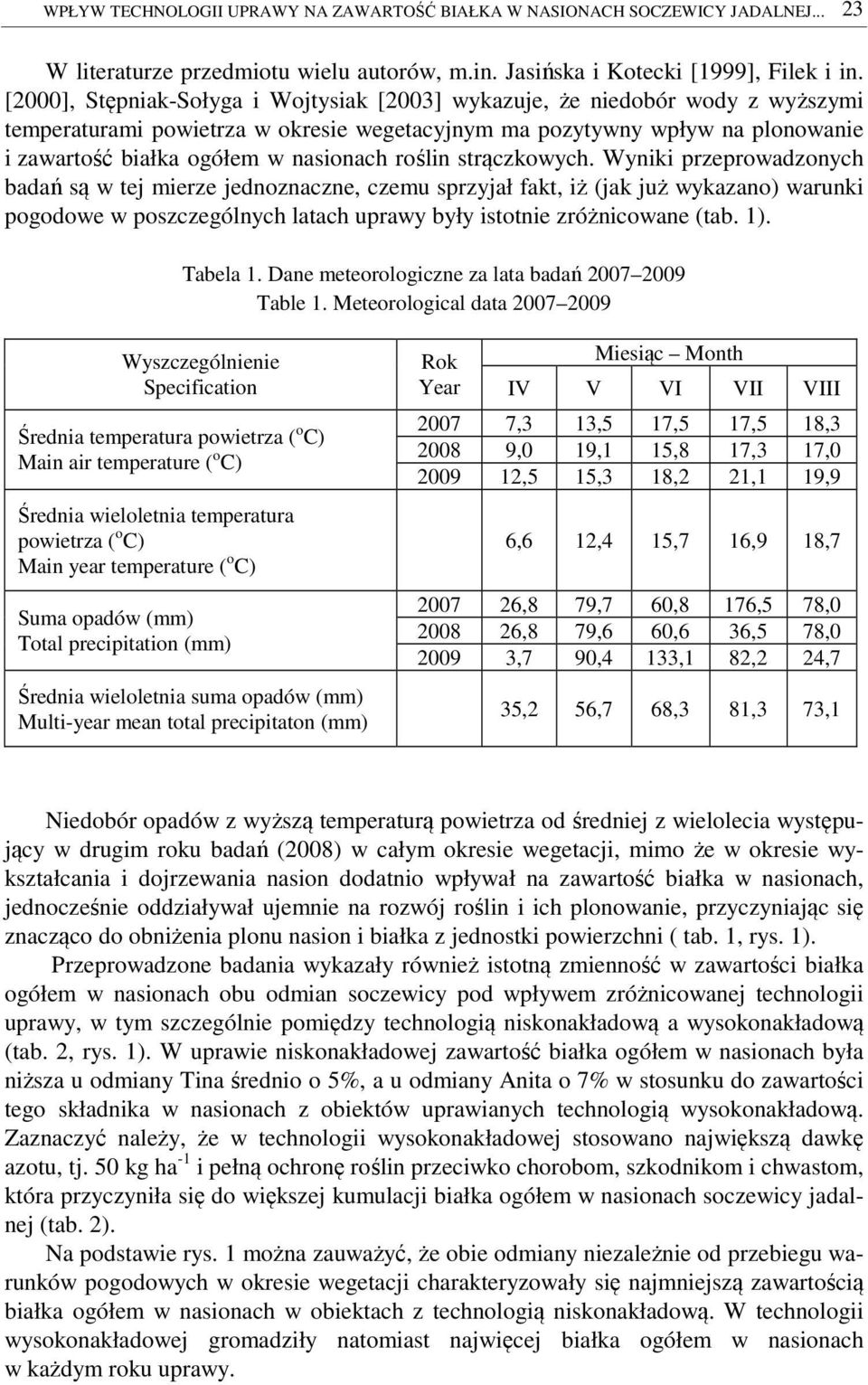 roślin strączkowych.