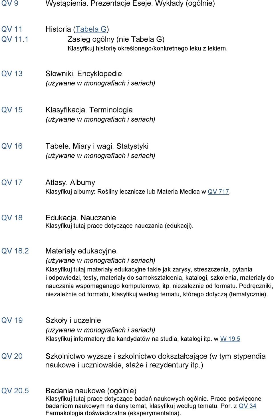 Nauczanie Klasyfikuj tutaj prace dotyczące nauczania (edukacji). QV 18.2 Materiały edukacyjne.