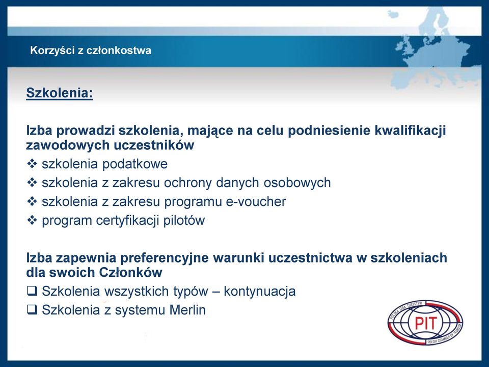 zakresu programu e-voucher program certyfikacji pilotów Izba zapewnia preferencyjne warunki